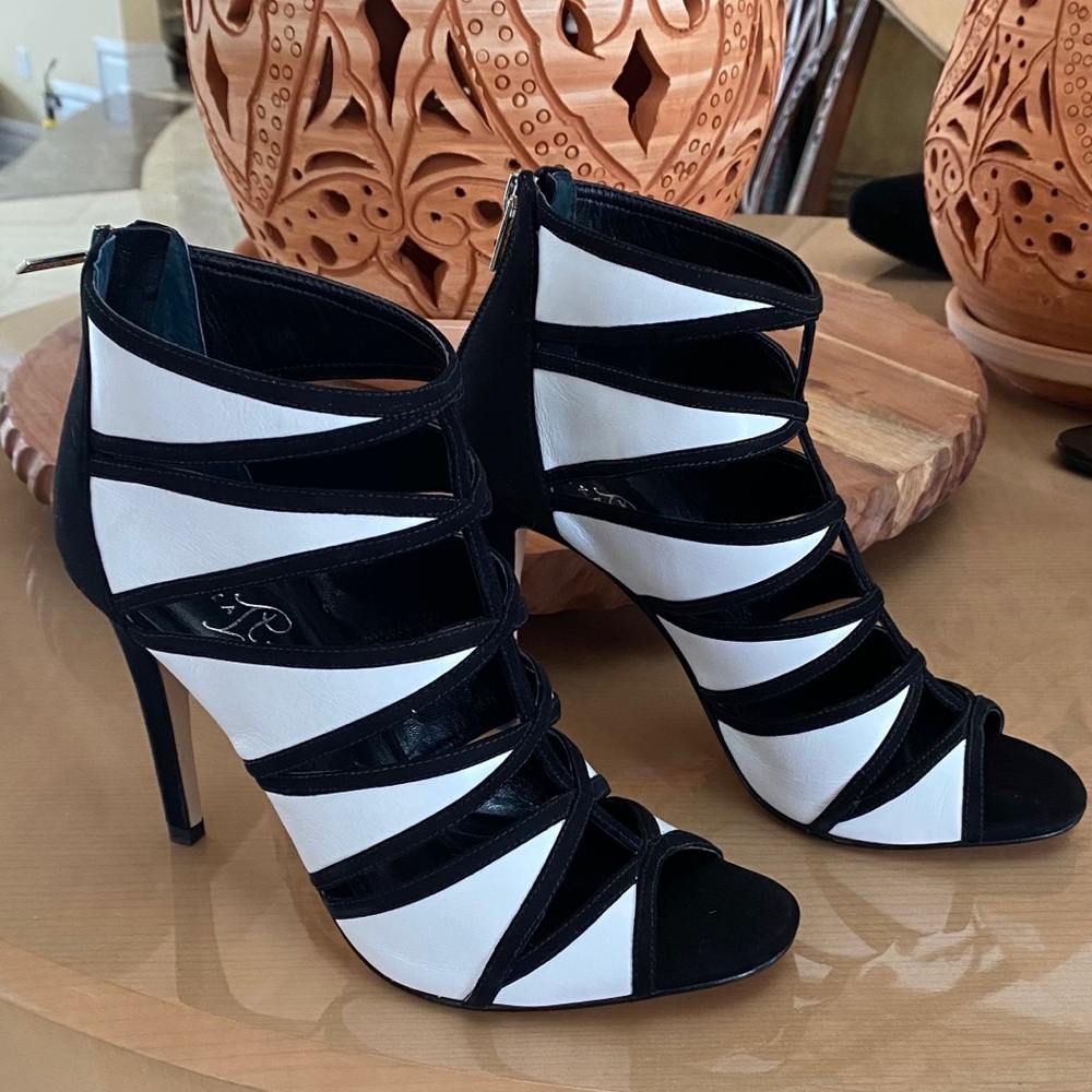 Ivanka Trump White & Black stilettos